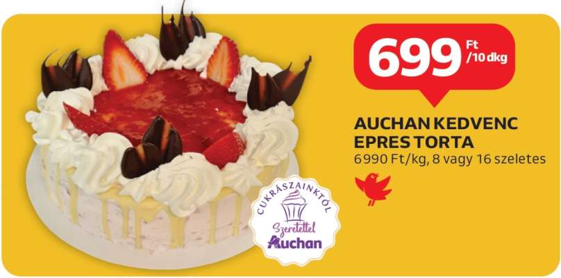 AUCHAN KEDVENC EPRES TORTA
