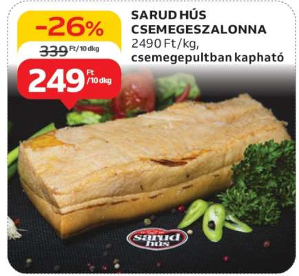 SARUD HÚS CSEMEGESZALONNA