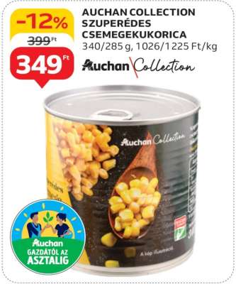 Auchan Collection Szuperédes Csemegekukorica