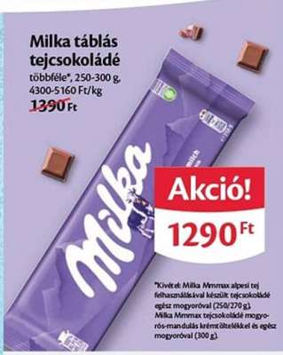 Milka táblás tejcsokoládé