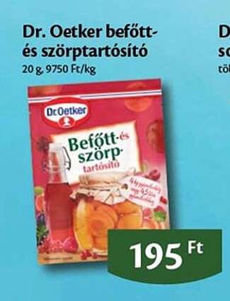 Dr. Oetker befőtt- és szörptartósító