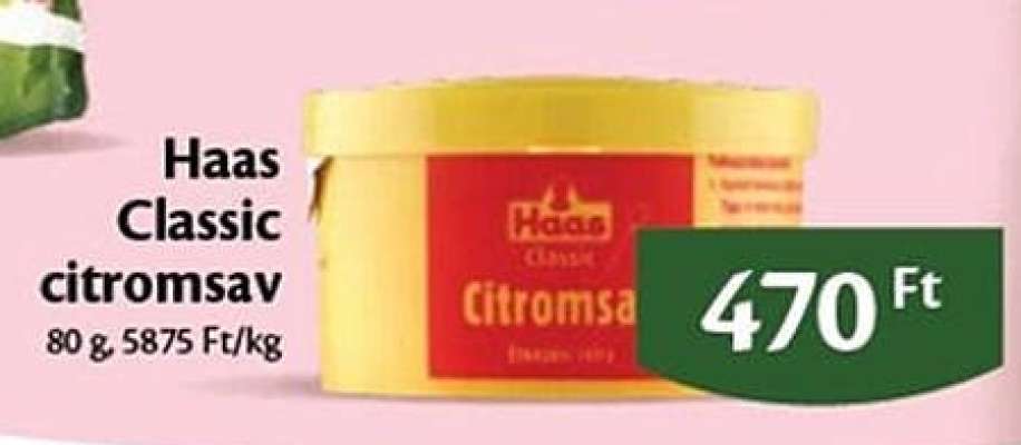 Haas Classic citromsav