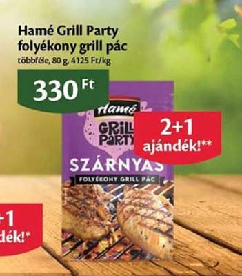 Hamé Grill Party folyékony grill pác