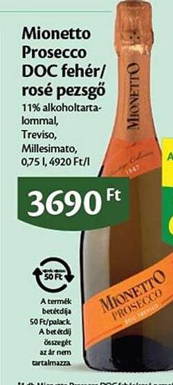 Mionetto Prosecco DOC fehér/rosé pezsgő
