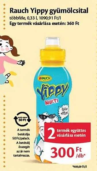 Rauch Yippy gyümölcsital