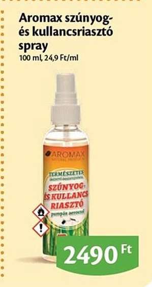 Aromax szúnyog- és kullancsriasztó spray