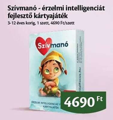 Szívmanó - érzelmi intelligenciát fejlesztő kártyajáték