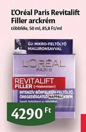 L'Oréal Paris Revitalift Filler arckrém