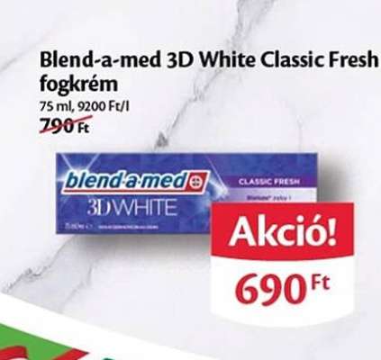 Blend-a-med 3D White Classic Fresh fogkrém