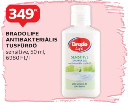 BRADO LIFE ANTIBAKTERIÁLIS TUSFÜRDŐ