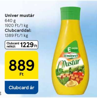 UNIVER﻿﻿ Mustár*