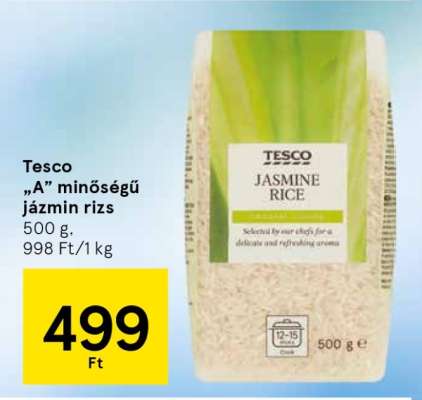 Tesco „A” minőségű jázmin rizs