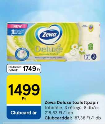 Zewa Deluxe toalettpapír
