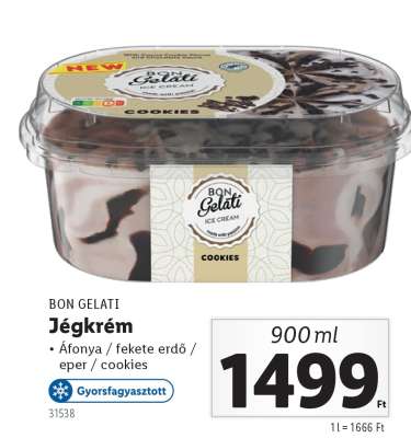 BON GELATI Jégkrém