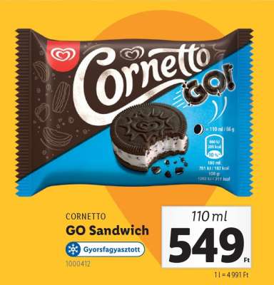 Cornetto GO Sandwich