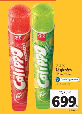 Calippo jégkrém