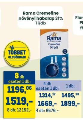Rama Cremefine növényi habalap 31%