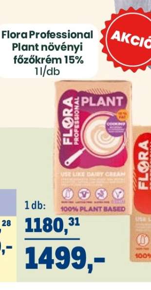 Flora Professional Plant növényi főzőkrém 15%