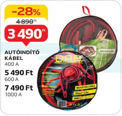 Autóindító kábel 400 A