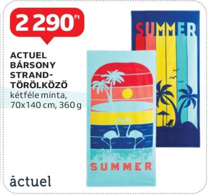 ACTUEL BÁRSONY STRANDTÖRÖLKÖZŐ
