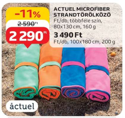 ACTUEL MICROFIBER STRANDTÖRÖLKÖZŐ