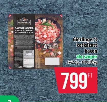 Gierlinger's kockázott bacon