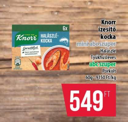 Knorr ízesítő kocka