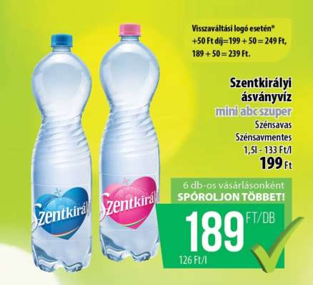 SZENTKIRÁLYI Ásványvíz