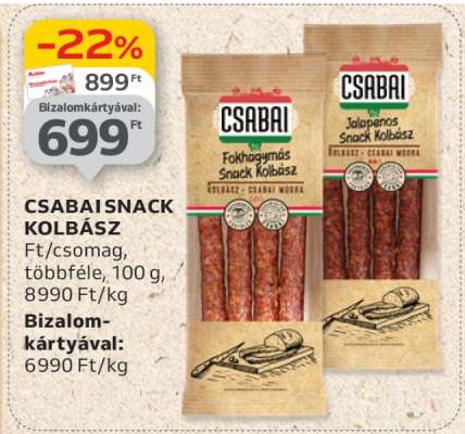 CSABAI SNACK KOLBÁSZ