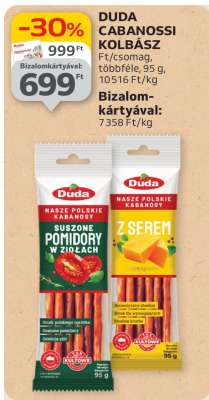 DUDA CABANOSSI KOLBÁSZ