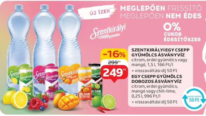 Szentkirályi Csepp Gyümölcs Ásványvíz