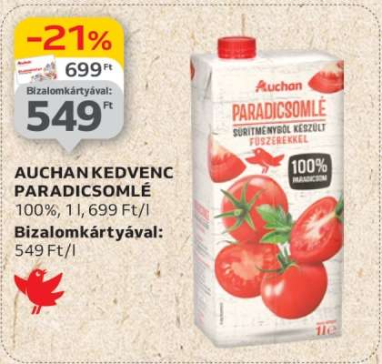 Auchan Kedvenc Paradicsomlé