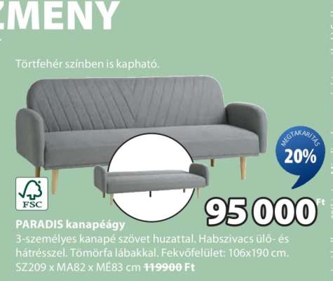 PARADIS kanapéágy