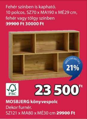 MOSBJERG könyvespolc