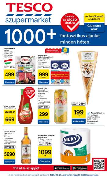 Újság TESCO - 2025.06.26 - 2025.07.02.
