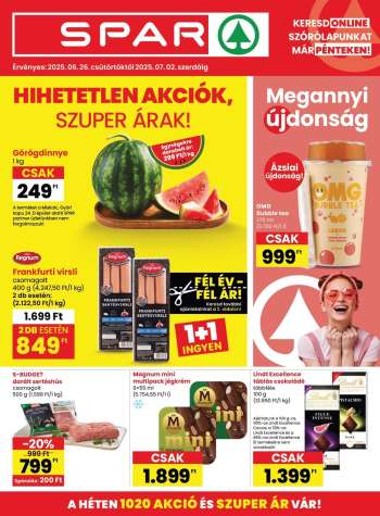 Újság SPAR - 2025.06.26 - 2025.07.02.
