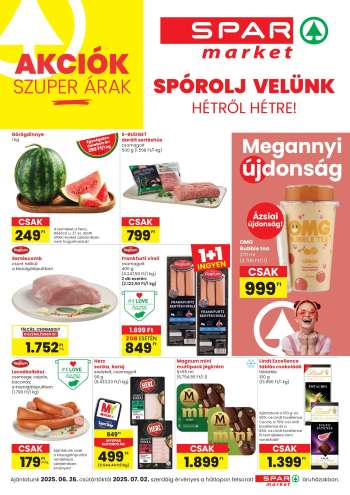 Újság SPAR market - 2025.06.26 - 2025.07.02.