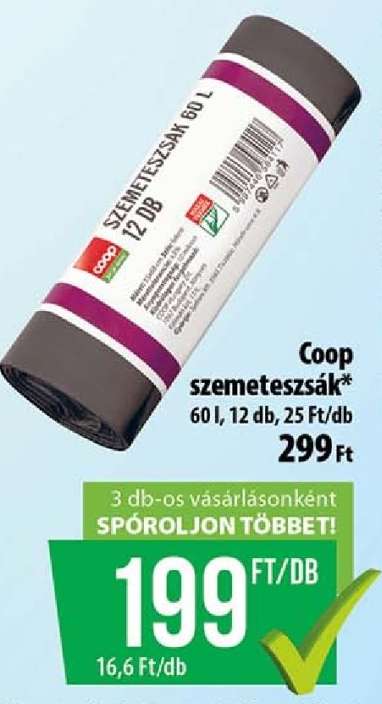 Coop szemeteszsák