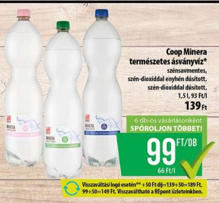 Coop Minera természetes ásványvíz