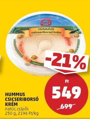 Hummus Csicseriborsó Krém