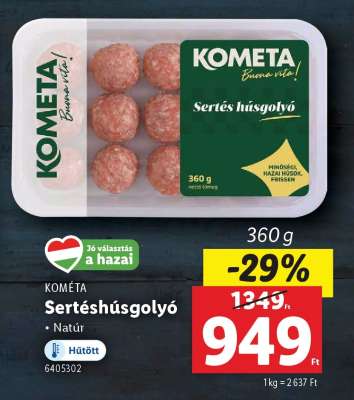 KOMÉTA Sertéshúsgolyó