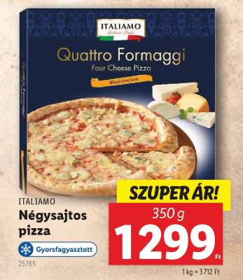 ITALIAMO Négysajtos pizza