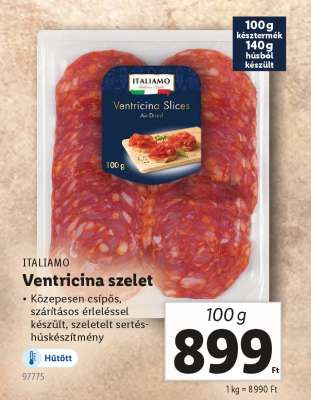 ITALIAMO Ventricina szelet