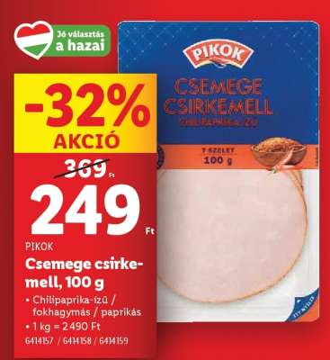 PIKOK Csemege csirkemell, 100 g