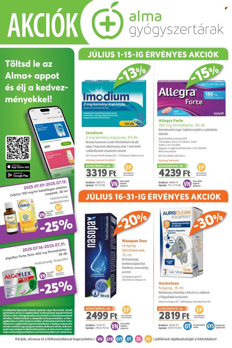 Újság Alma Gyógyszertárak - 2025.07.01 - 2025.07.31.