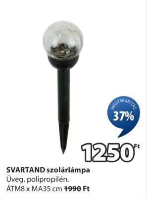 SVARTAND szolárlámpa