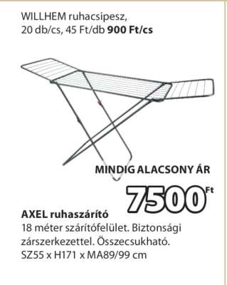 AXEL ruhaszárító
