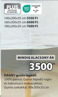 DAGNY gumis lepedő