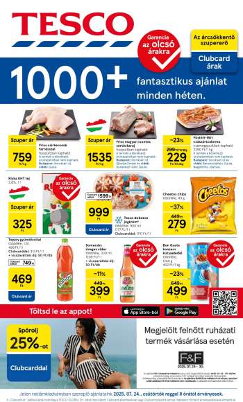 Újság TESCO - 2025.07.24 - 2025.07.30.