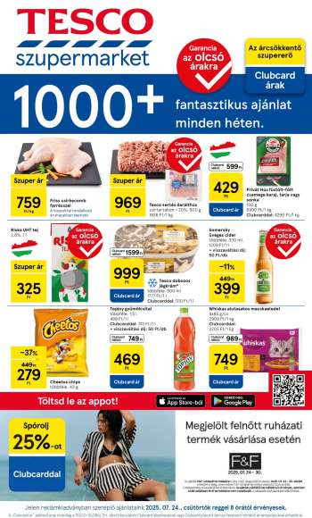 Újság TESCO - 2025.07.24 - 2025.07.30.